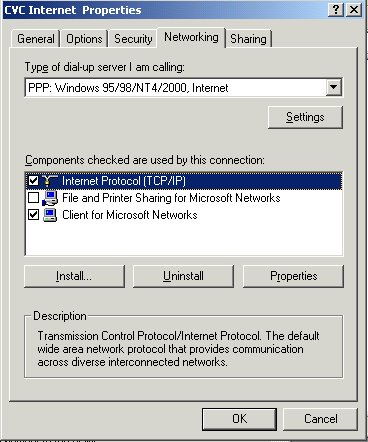 Internet Properties - Networking