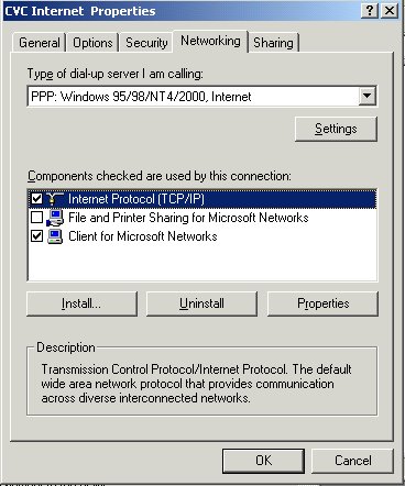 Internet Properties - Networking