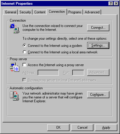 Macintosh Browser Setup, Internet Explorer
