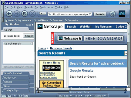 Netscape 6, Step 1