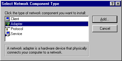 Select Network Adapter