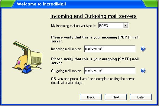 Incoming and Outgoing Mail Server Names