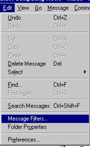 Create Mail Filters In Netscape Communicator