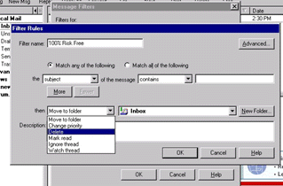 Create Mail Filters In Netscape Communicator