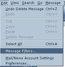 How to Create Mail Filters in Netscape 6