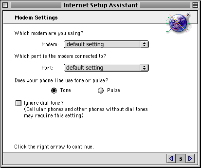Macintosh OS 9 Setup for CVC Internet, Step 5