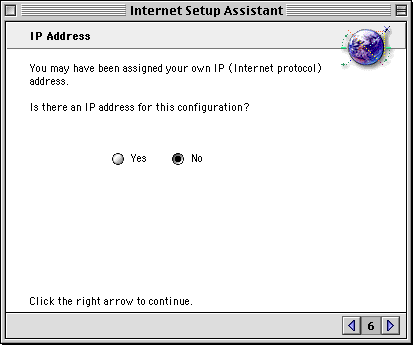 Macintosh OS 9 Setup for CVC Internet, Step 8